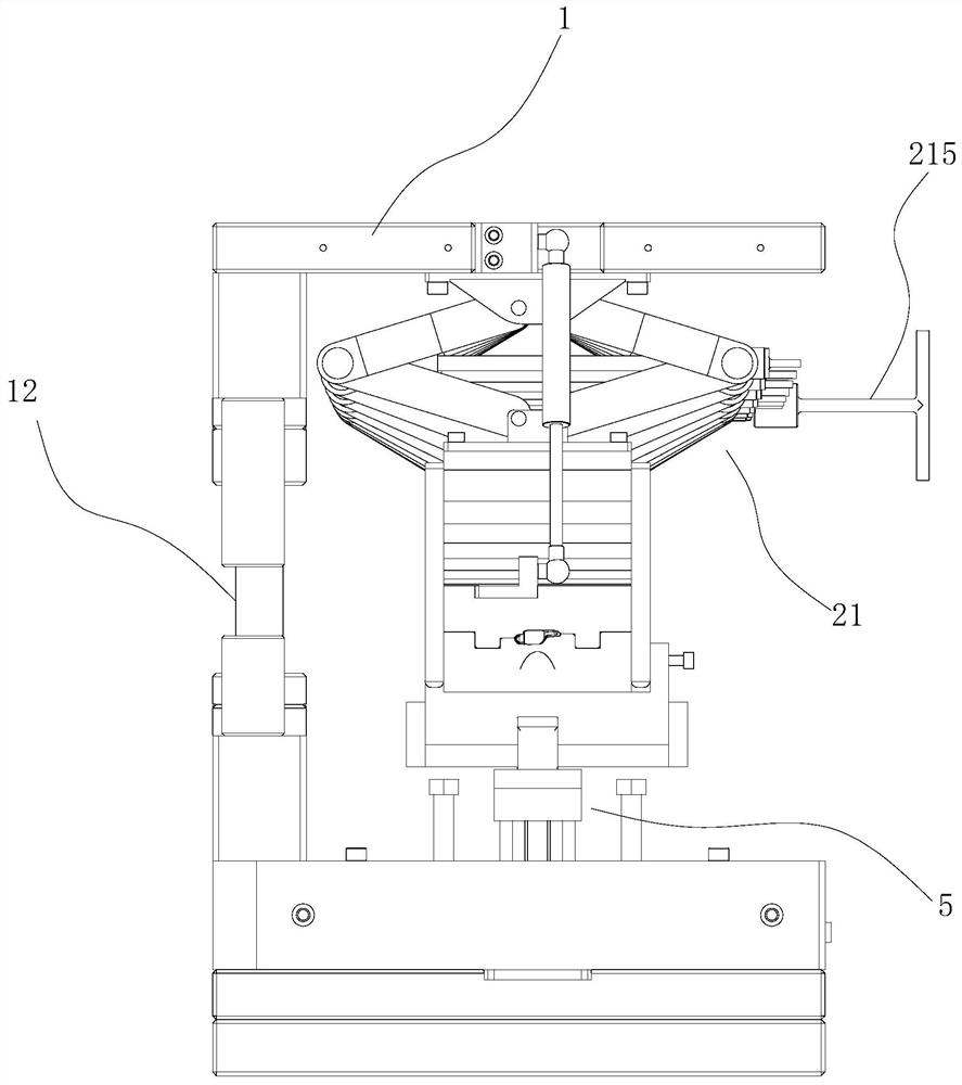 A mold for bending the handle of adjustable car sunshade