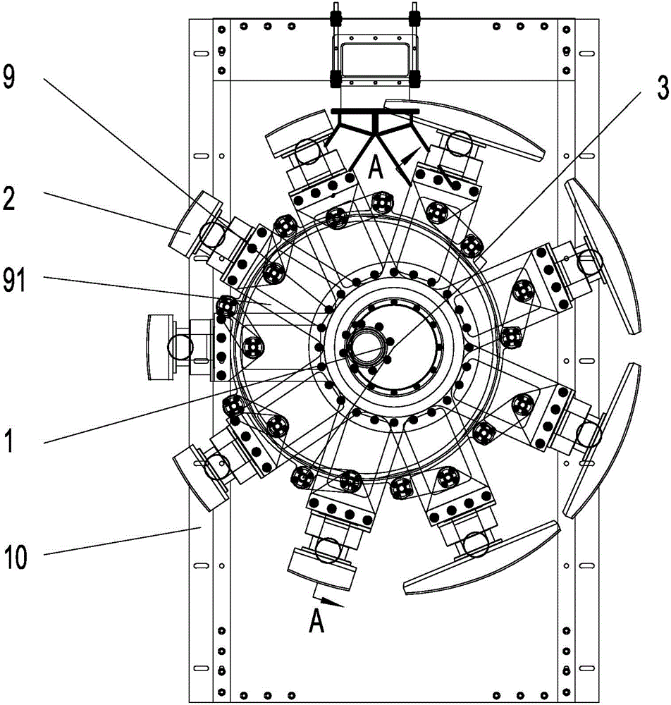 Eccentric turning wheel device