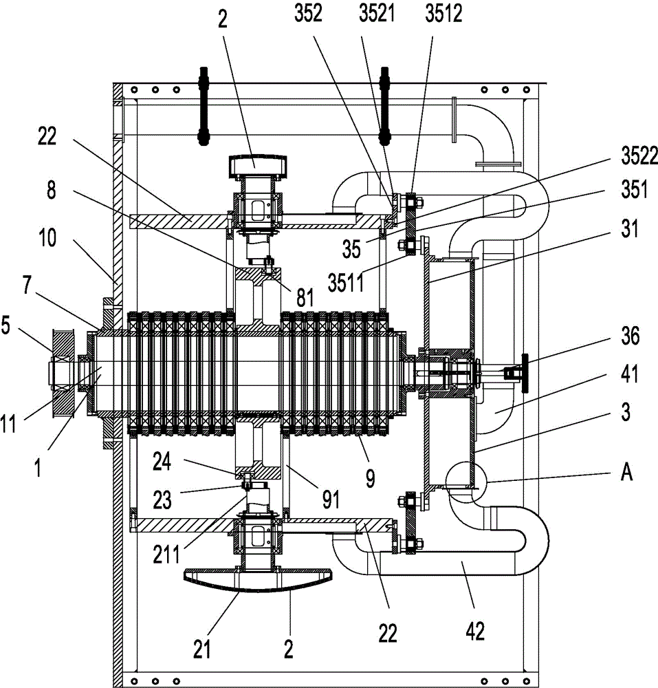 Eccentric turning wheel device