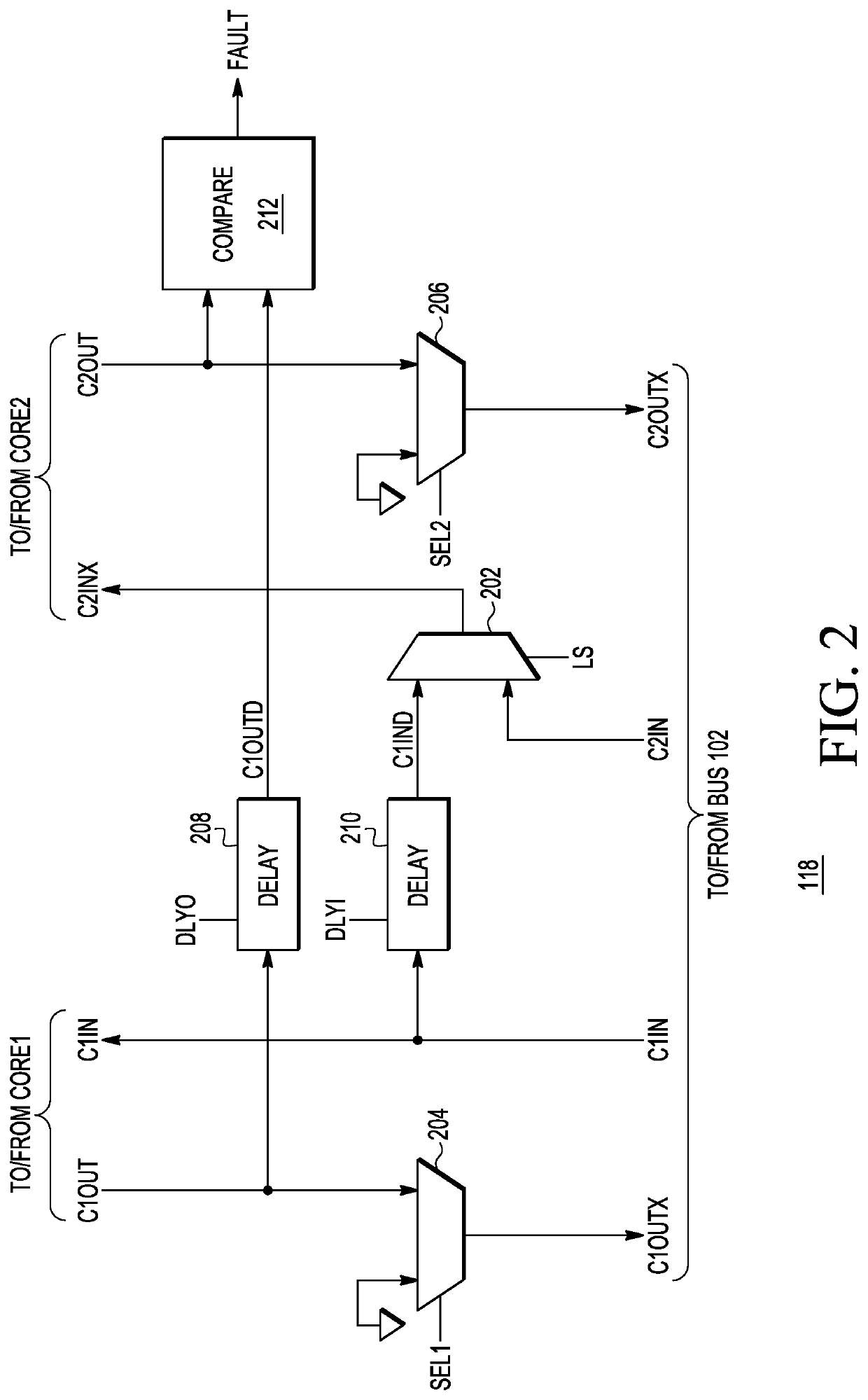 Data processing system having lockstep operation