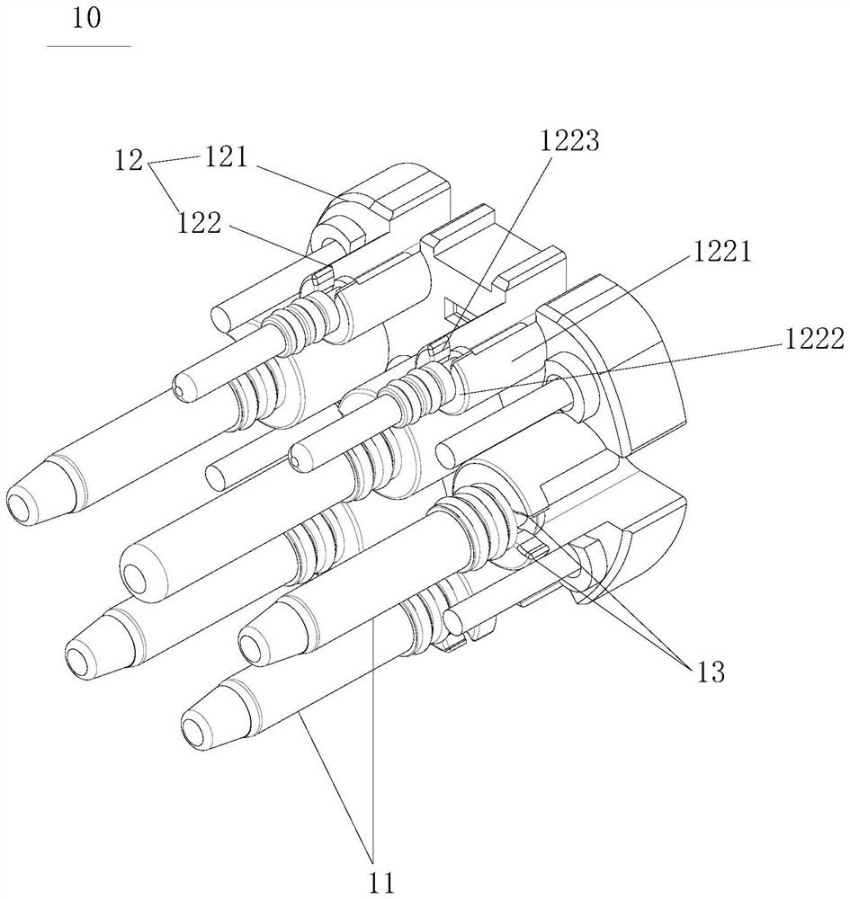 Integrated charging gun and terminal assembly thereof