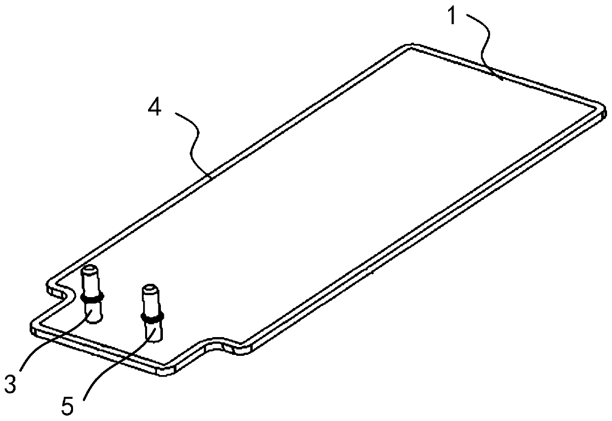 Cooling plate of storage battery and electric automobile