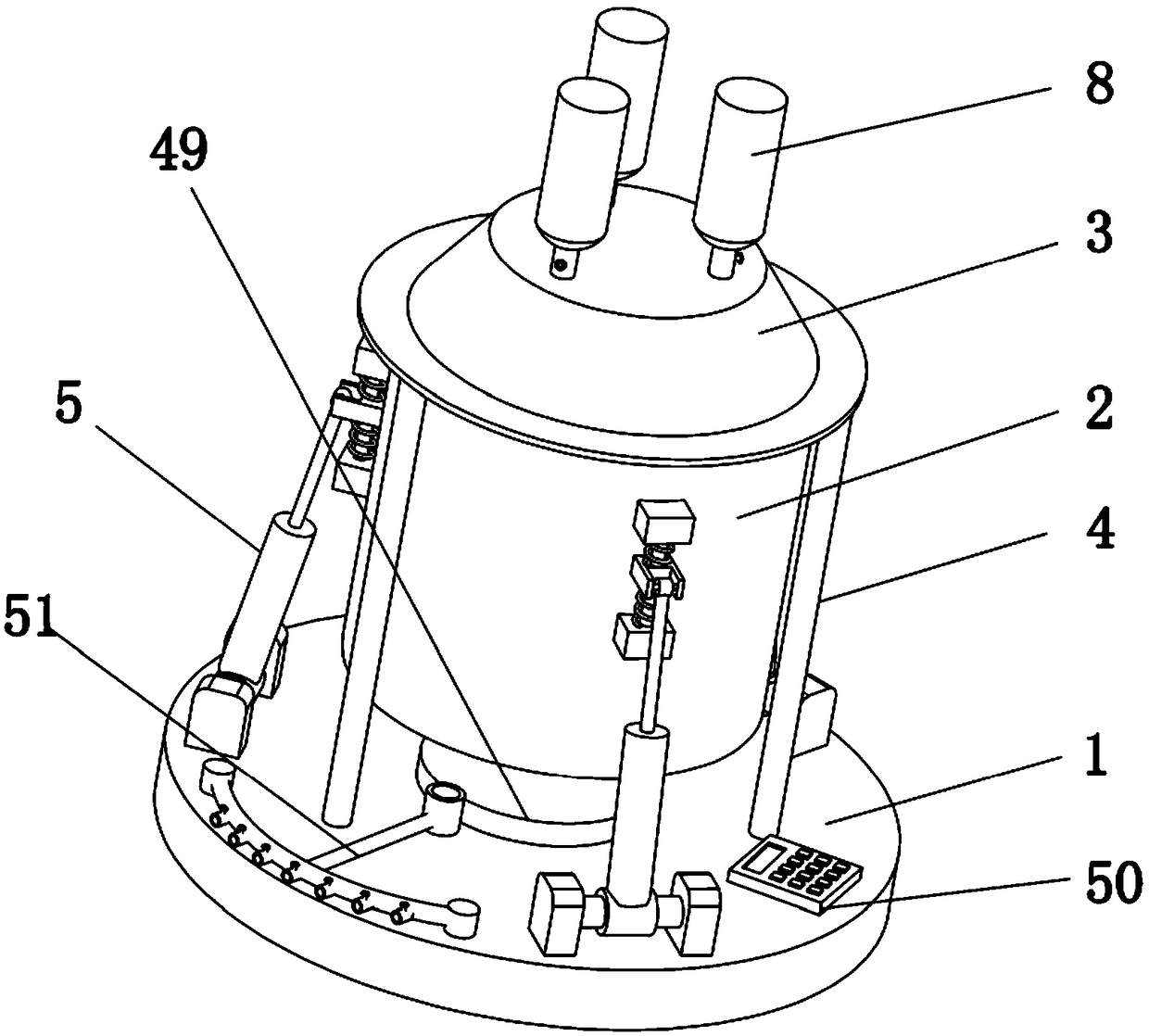 Stirring device suitable for proportioning of traditional Chinese and Western medicines