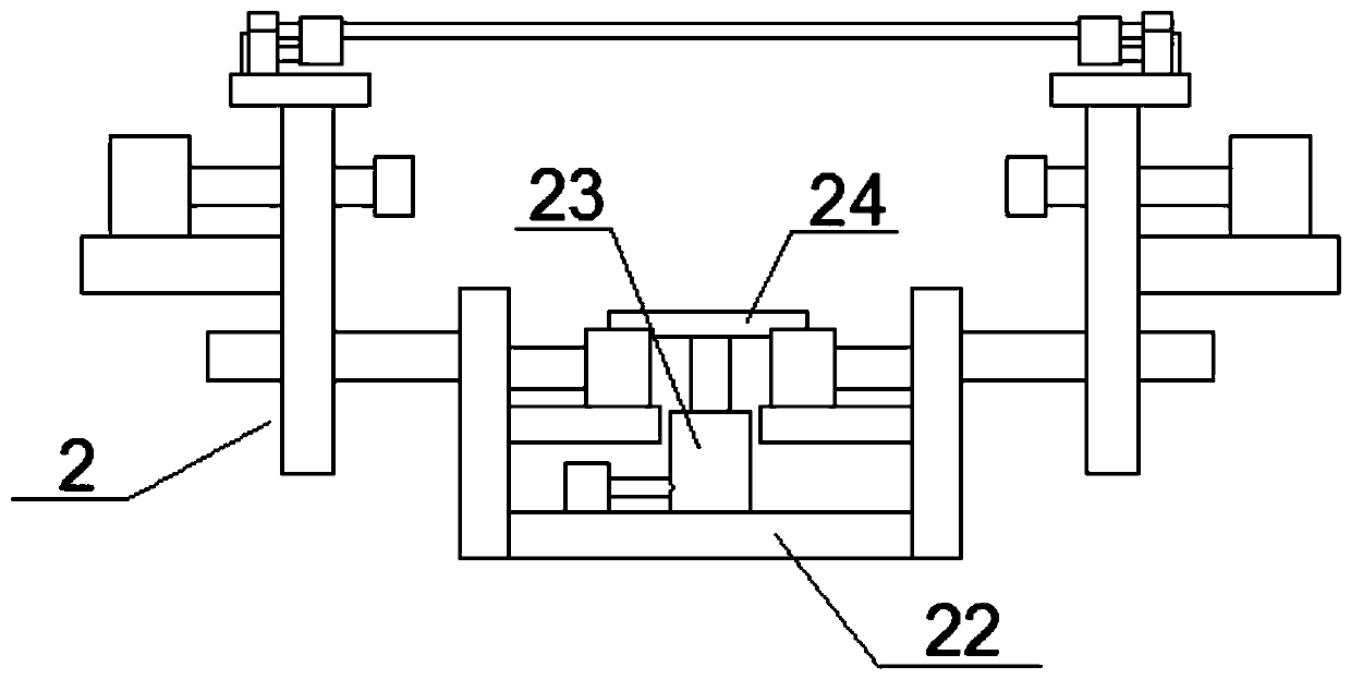 Chip mounter transmission mechanism with PCB fixing device