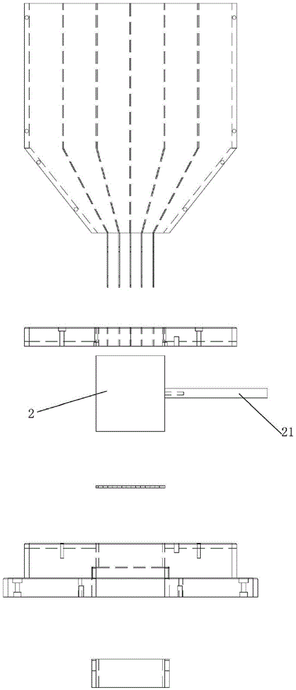 A multi-grading fuzzy gradient makeup powder production device