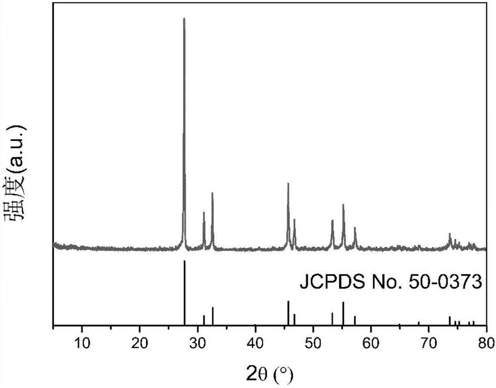 Preparation method and application of highly active bismuth chromate nano photocatalyst