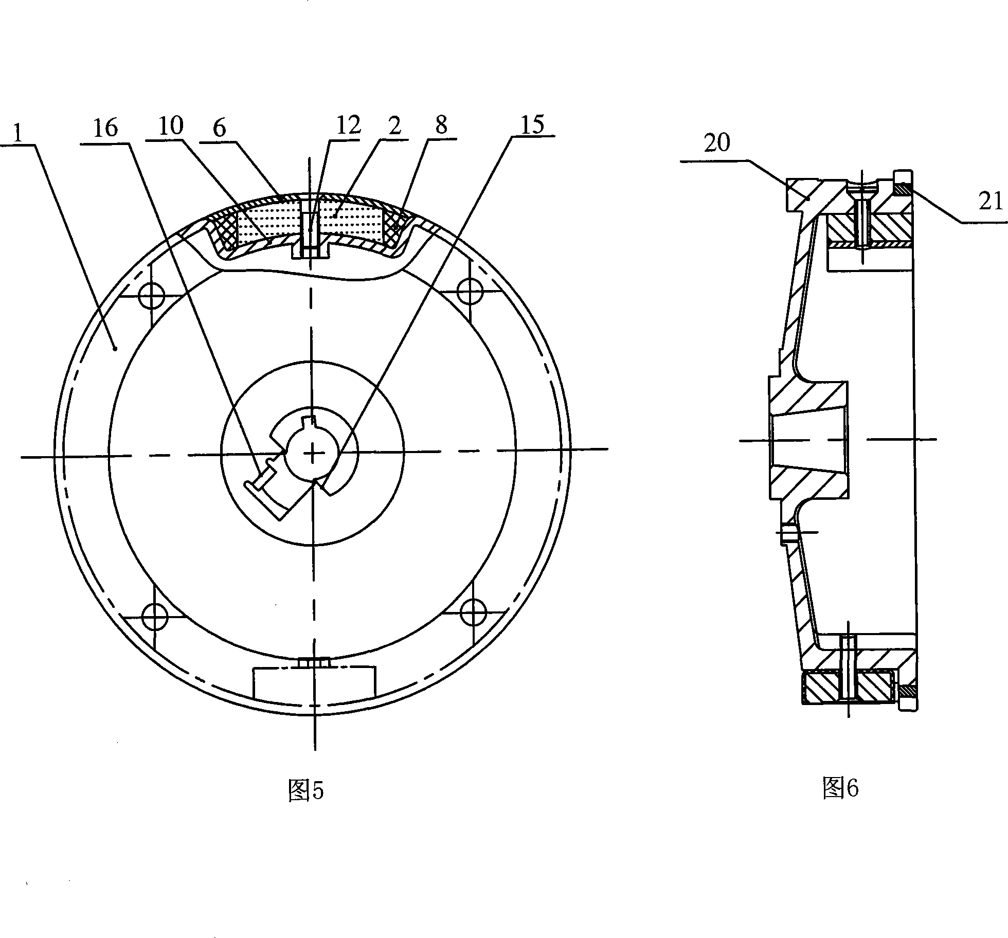 Gasoline engine electric-starting flywheel