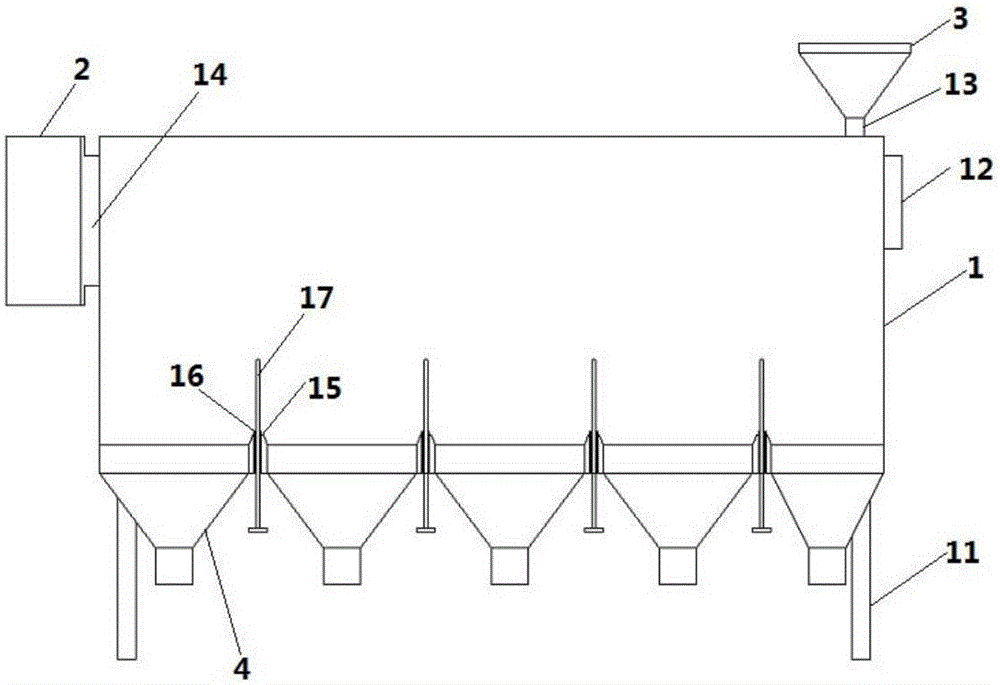 Tea winnowing machine