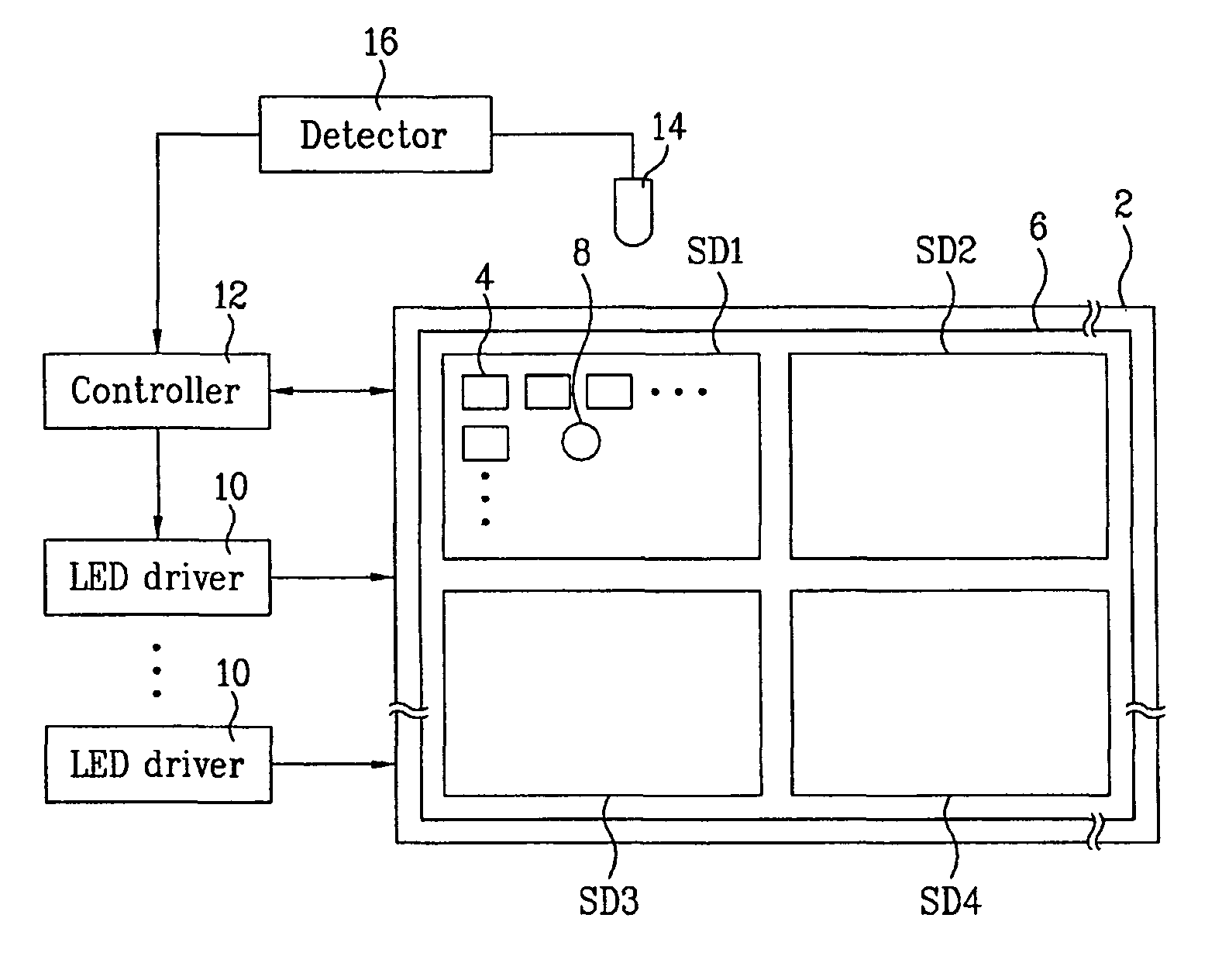 Driving circuit of liquid crystal display device and method for driving the same