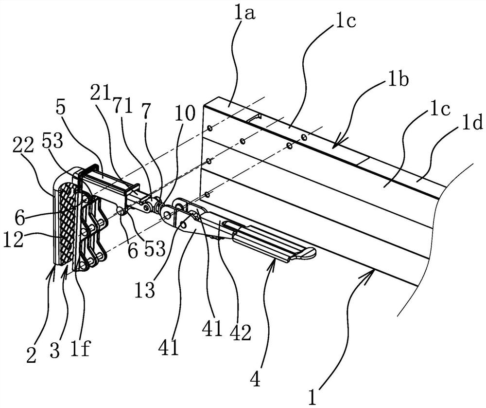 Clamping structure of cargo supporting device