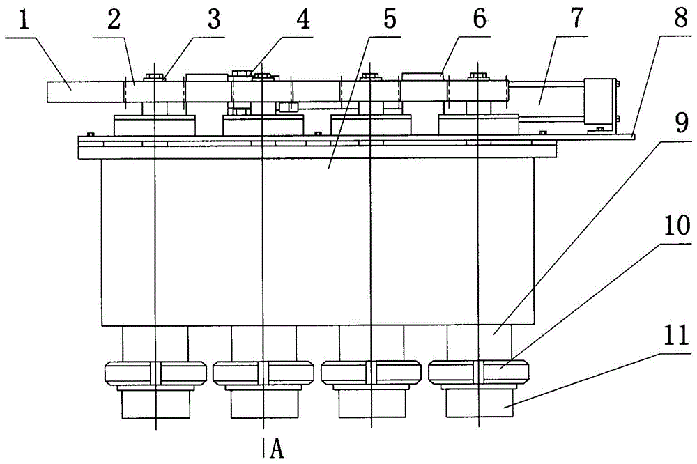 Mechanical powder scattering machine for frozen drink surface