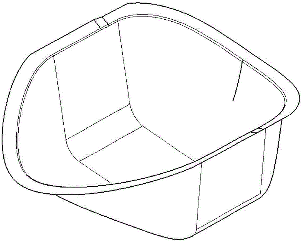 Isothermal forming die of large-curvature titanium alloy covering part and forming method of isothermal forming die