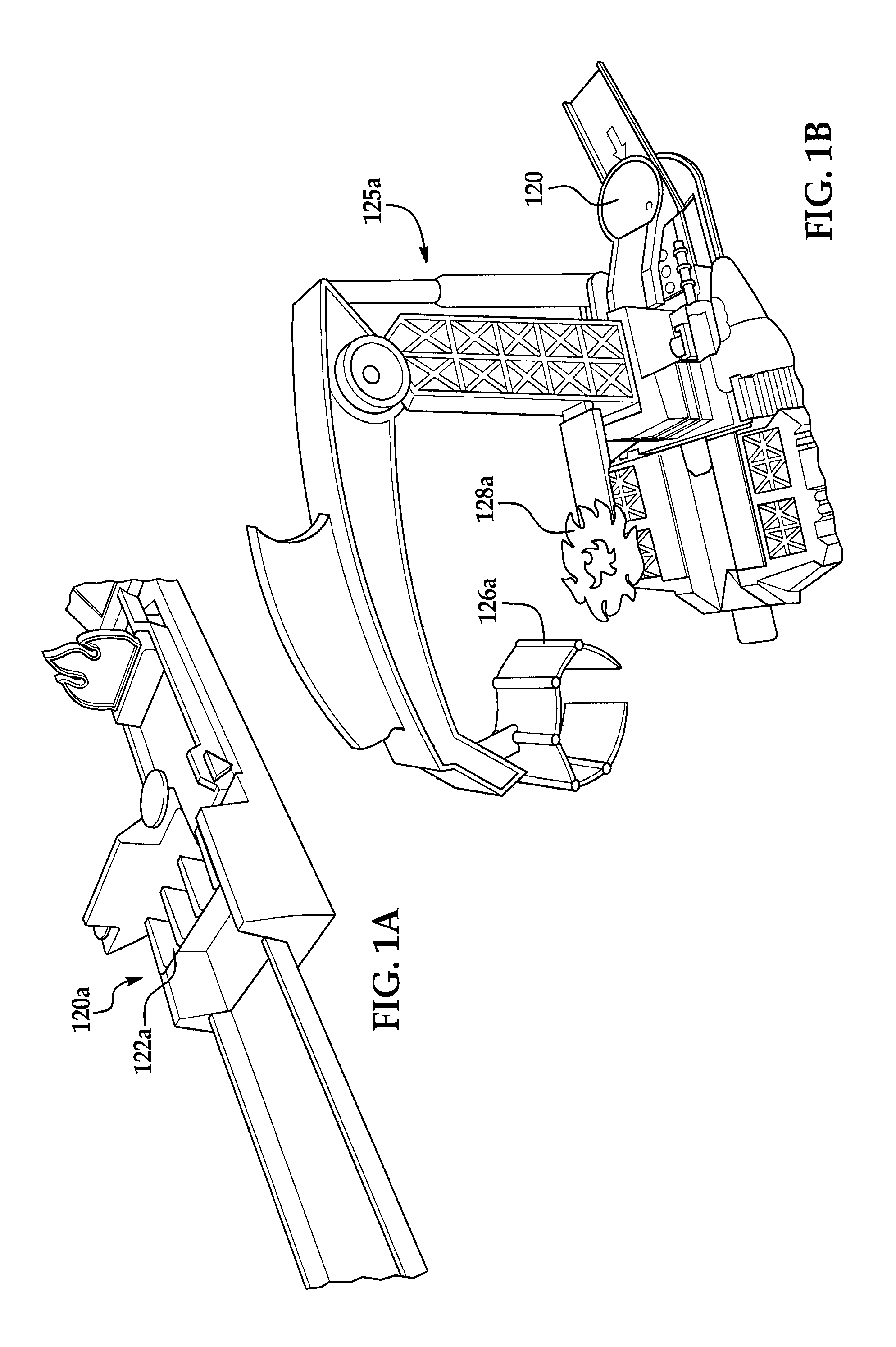 Toy track set and relay segments