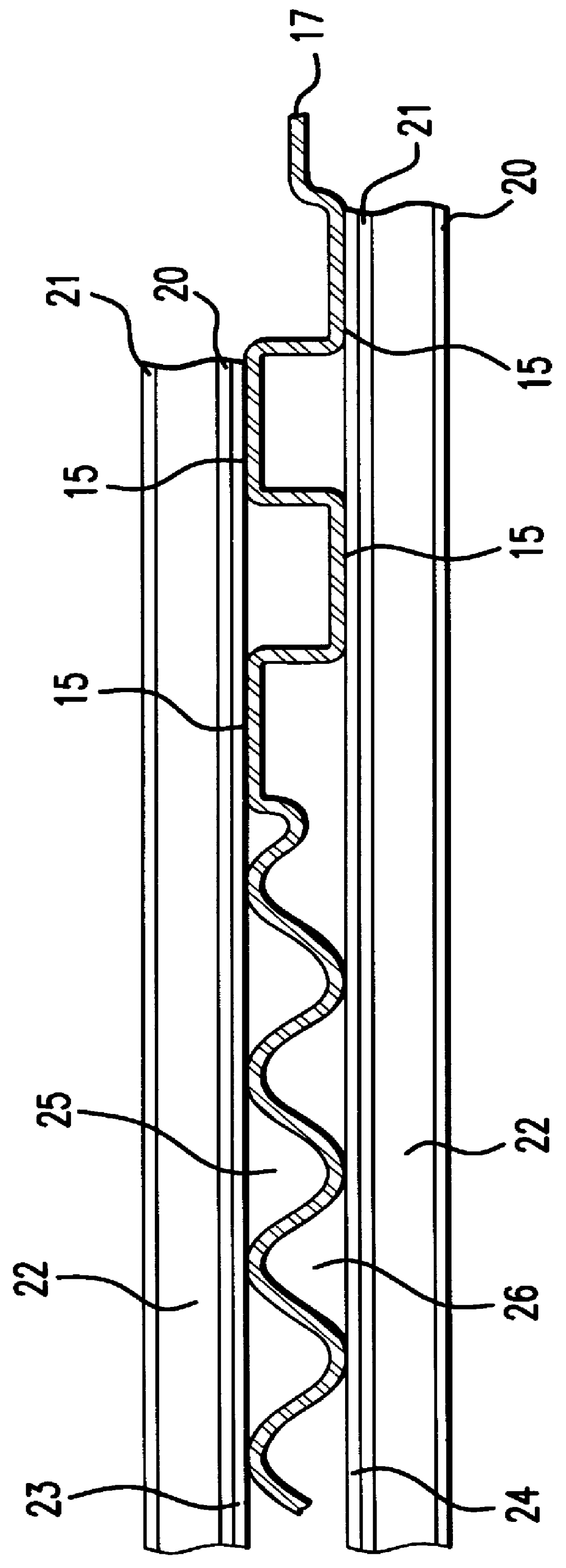 One piece fuel cell separator plate