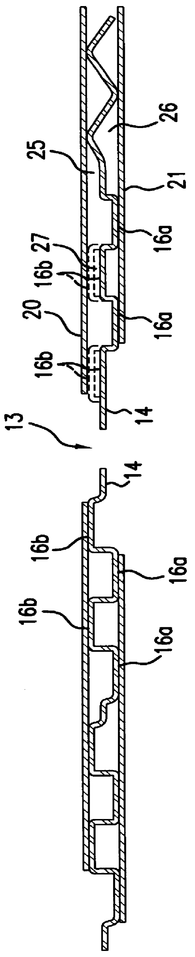 One piece fuel cell separator plate