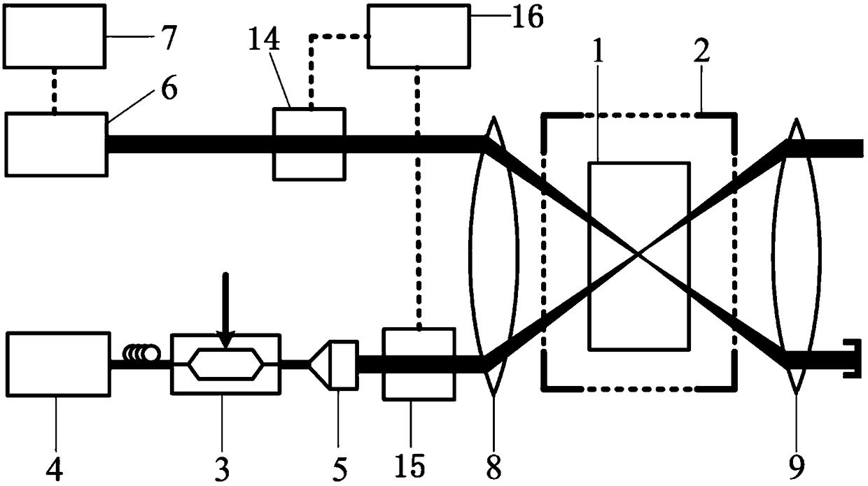 A broadband continuous tuning optical carrier microwave filter device