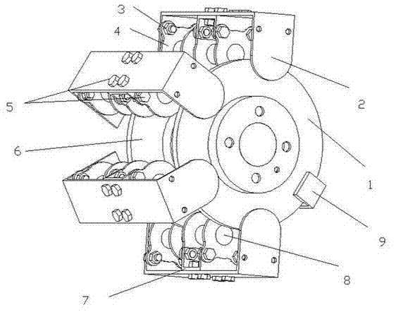 Friction and electromagnetism integrated brake with double disk structure