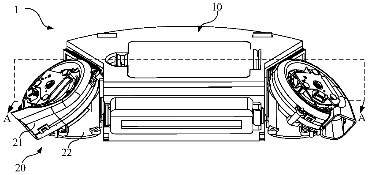 Dust box self-cleaning system, dust box assembly, cleaning device and self-cleaning method