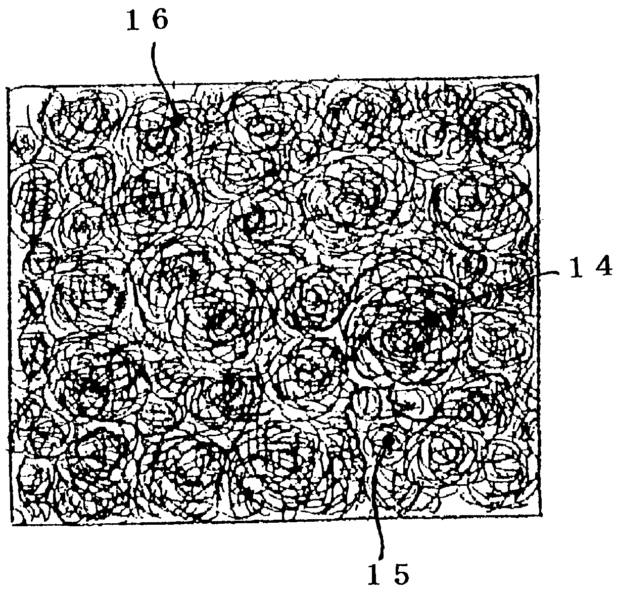 High and-low piles-revealing cut pile fabric cut pile fabric, having rugged surface with snarled piles and process for producing same