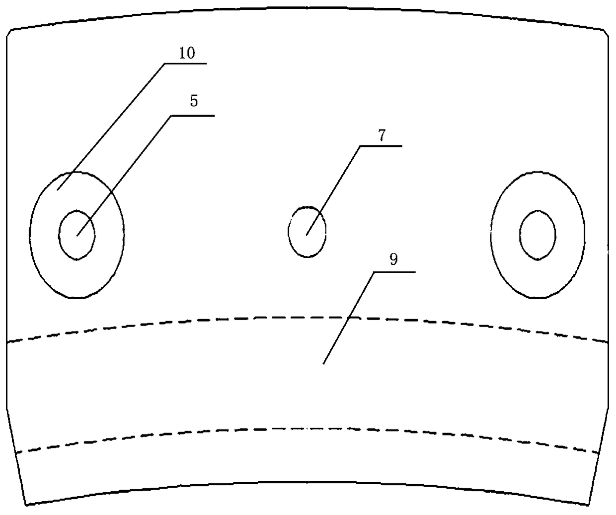 Rotor structure with split type pressing plate