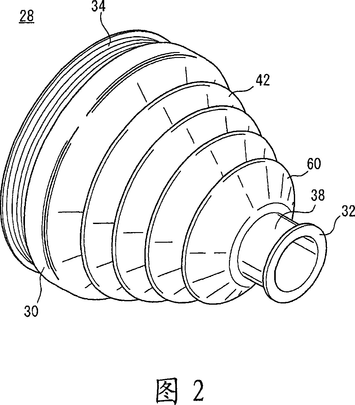 Joint structure and boot for joint