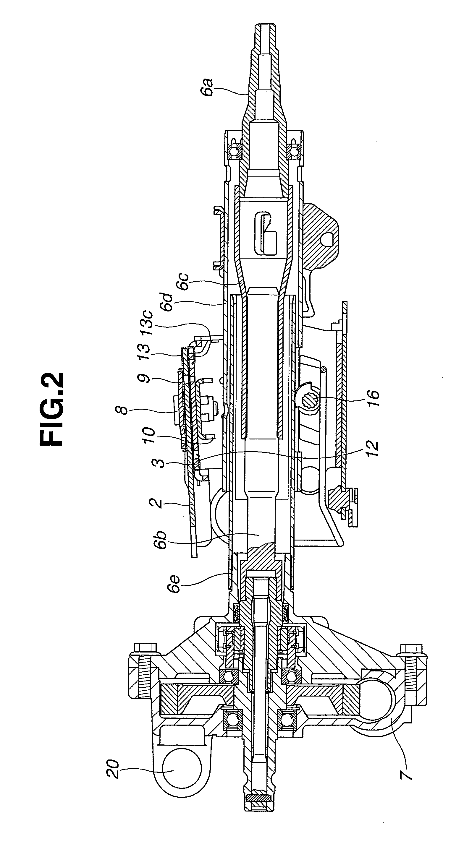 Steering column apparatus