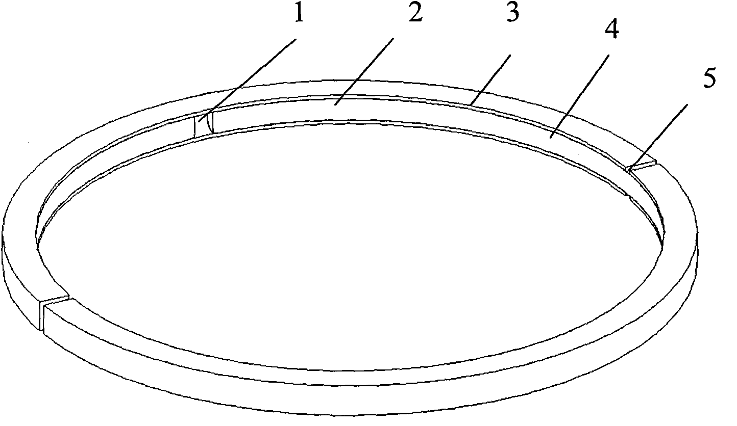 Piston ring for optical controlled engine