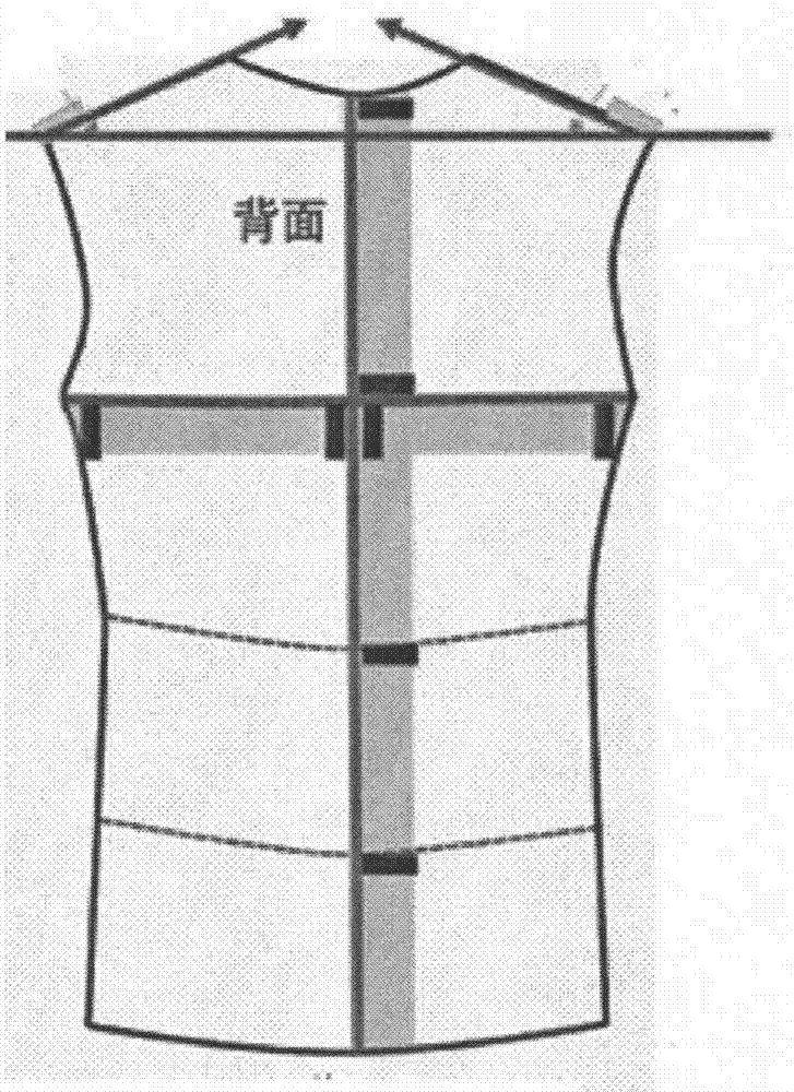 Measurement method and device thereof for automatically acquiring customized size of man's wear