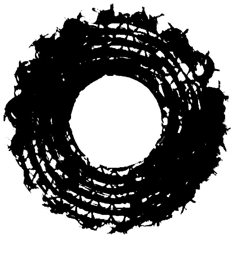 Reinforcing sheet design and reinforcing method for fiber composite material opening workpiece