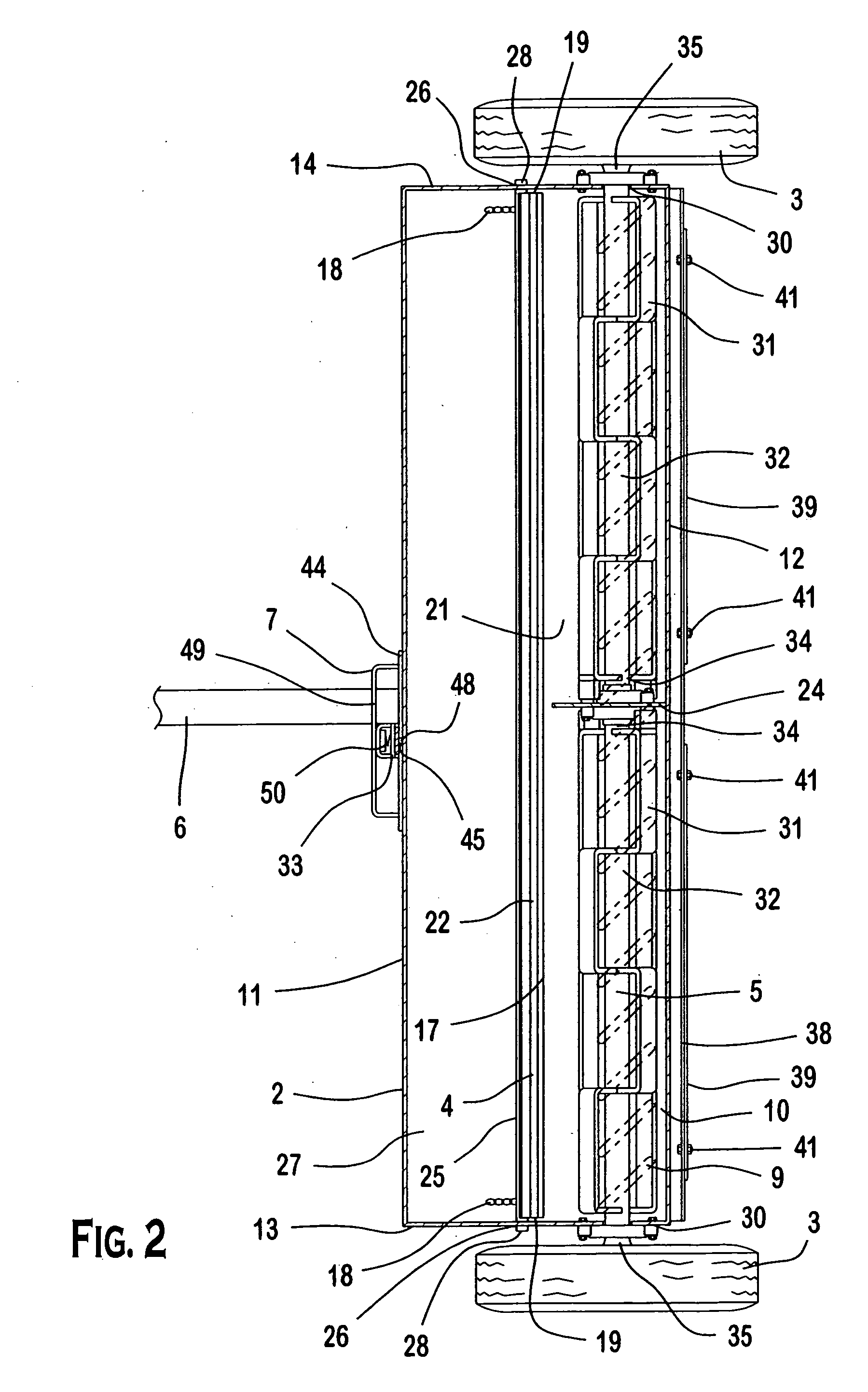 Agricultural spreading device