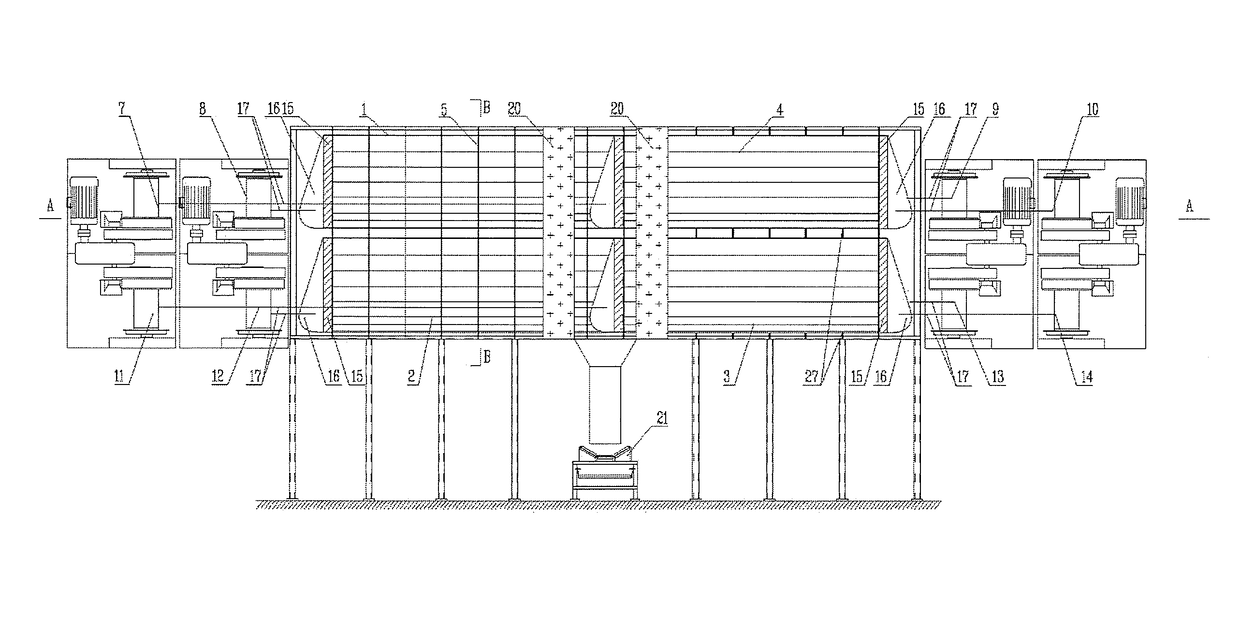 Sludge recycling treatment system of urban sewage plant