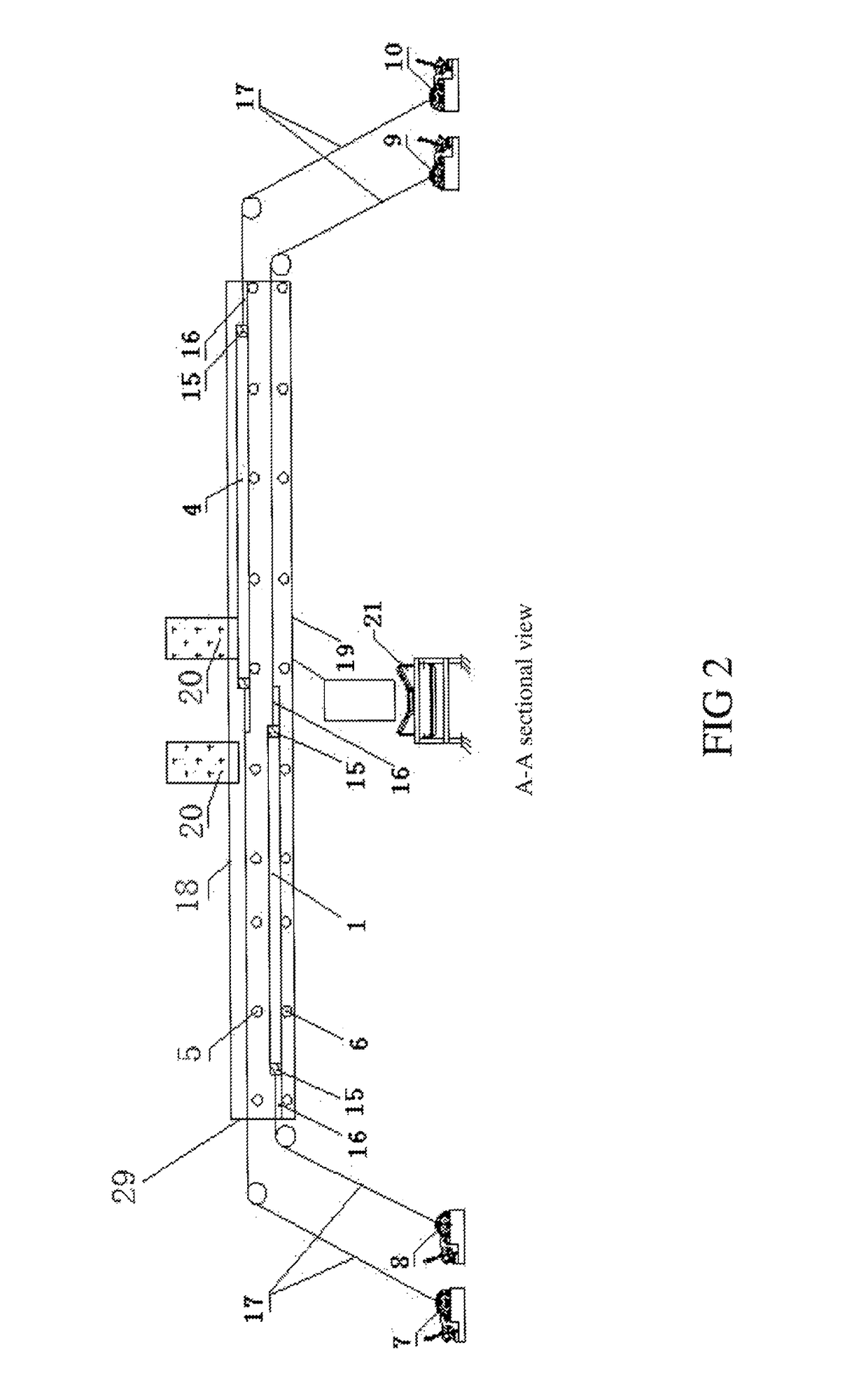 Sludge recycling treatment system of urban sewage plant