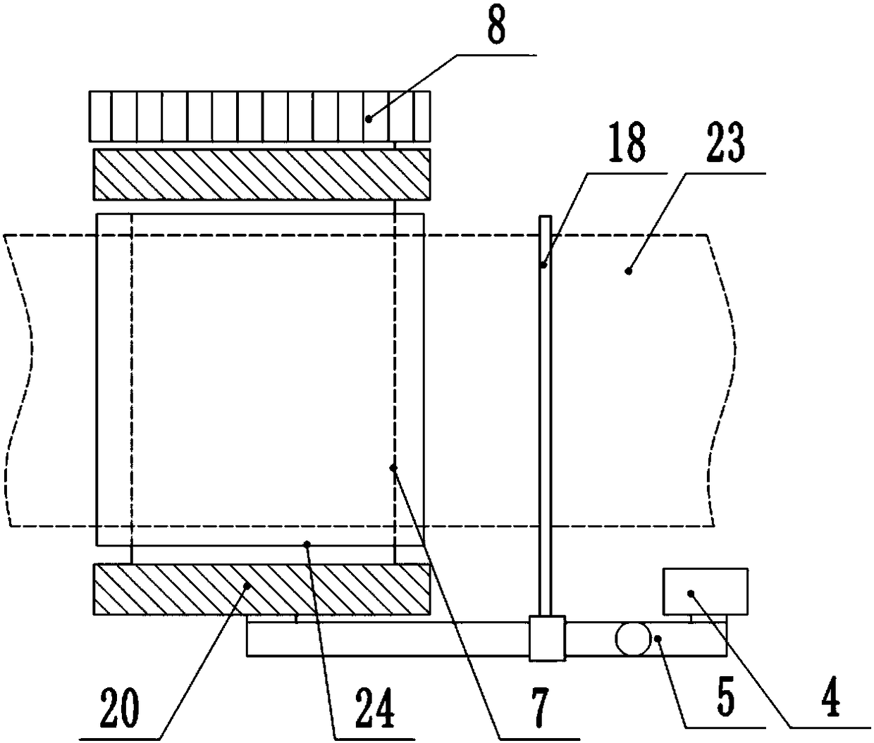 Printing film laminating device