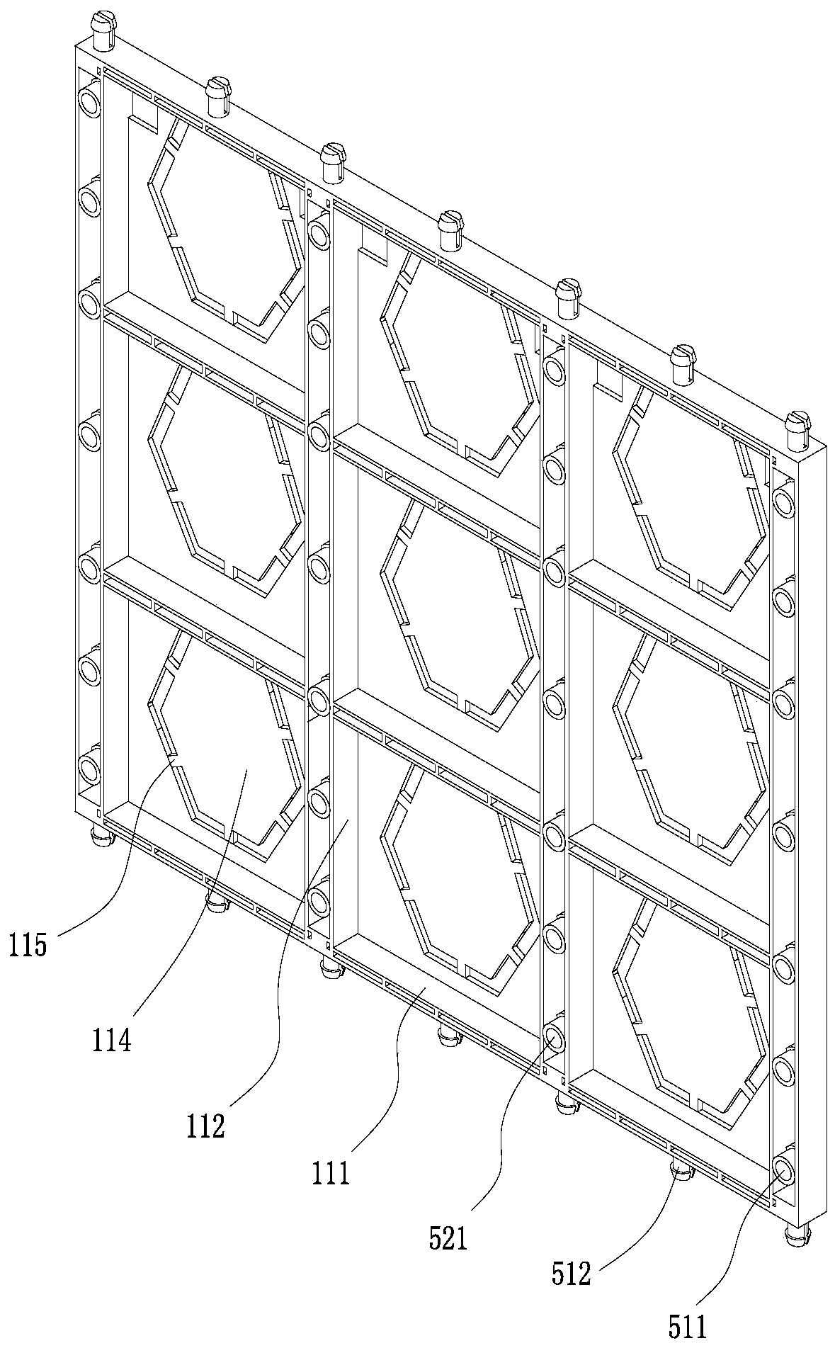 Vertical greening system and its modular vertical greening base plate