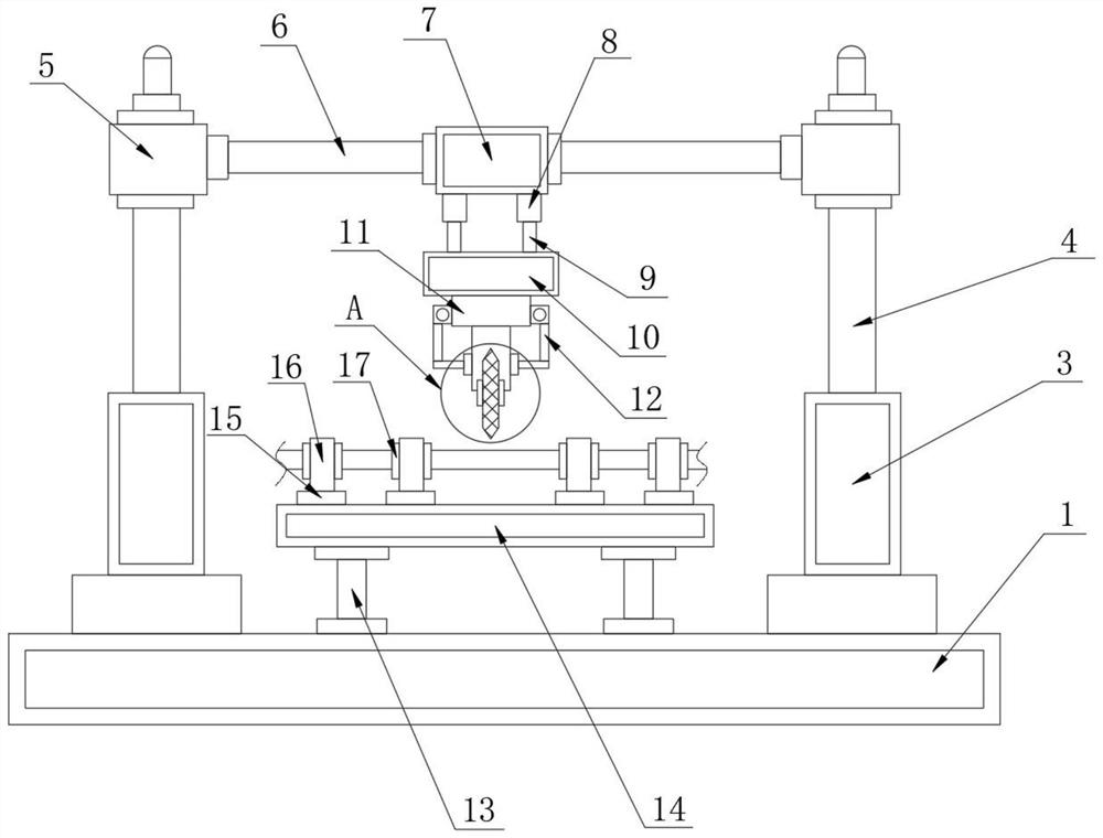 Positioning and cutting-off protection equipment for steel material machining