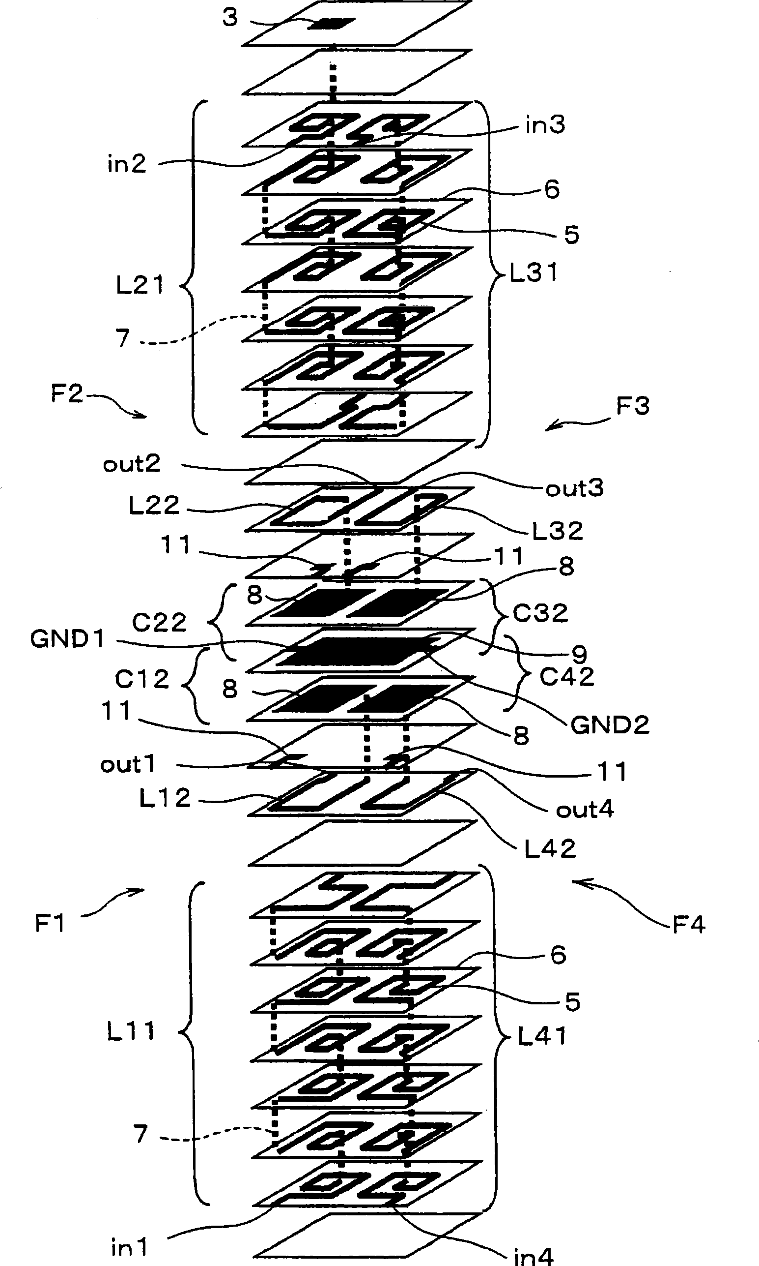 Noise filter array