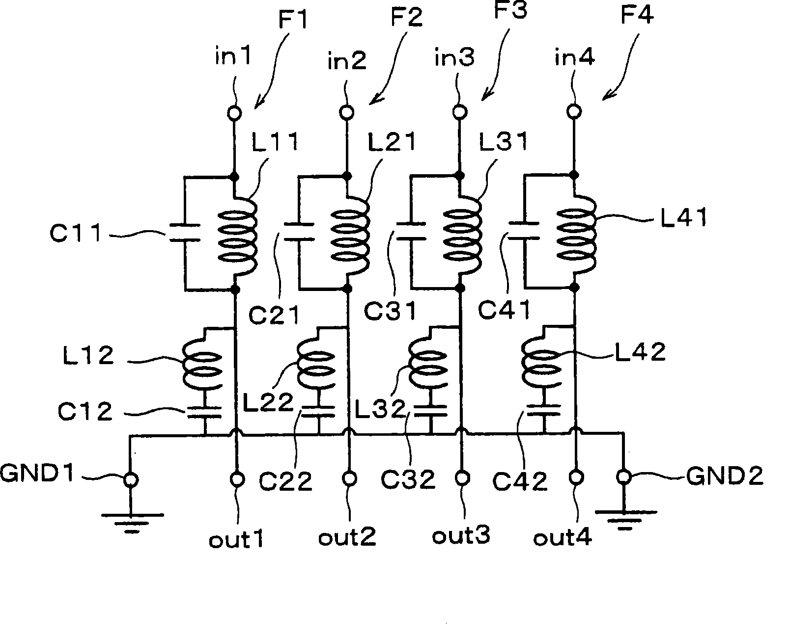 Noise filter array