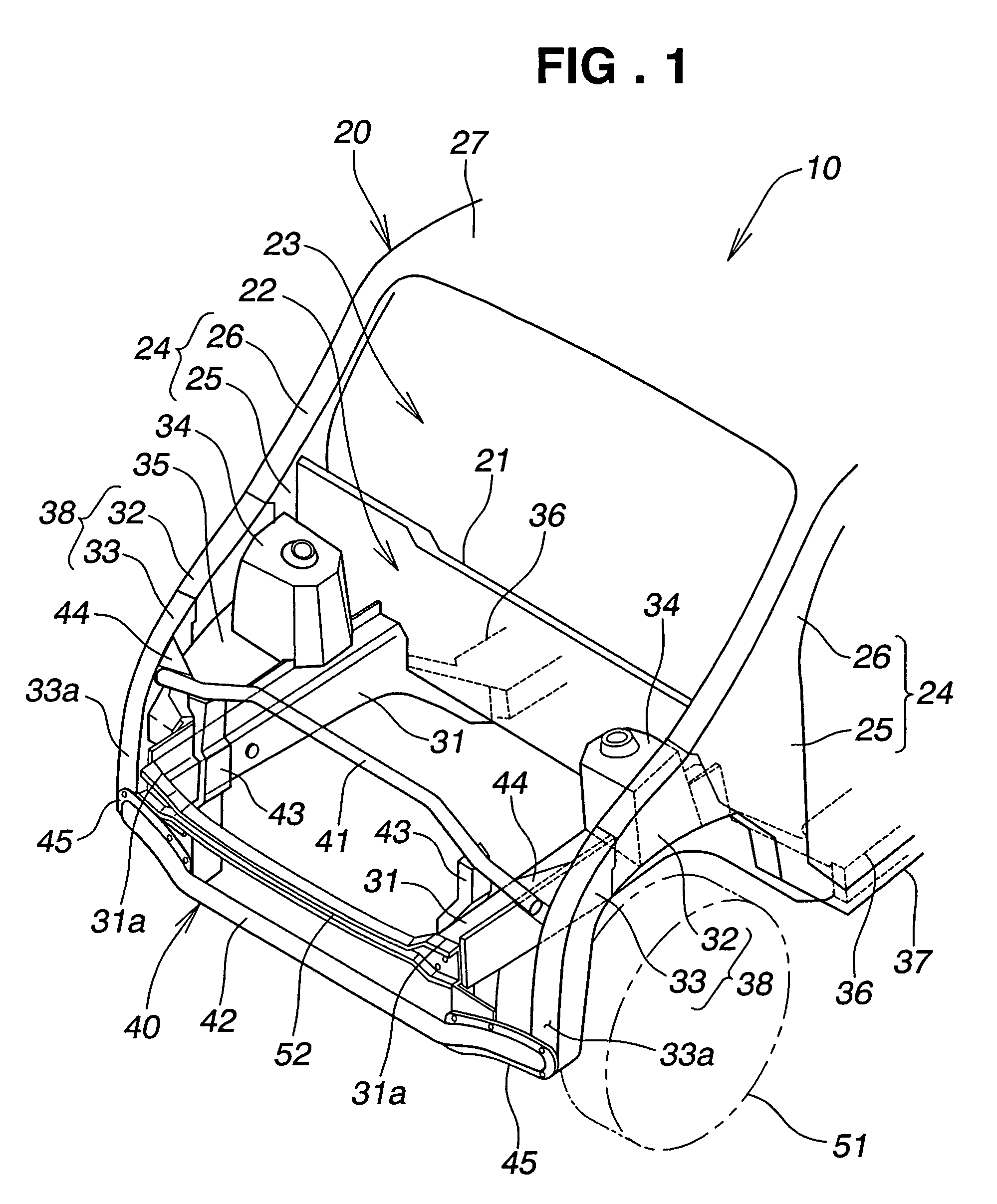 Vehicle front body structure