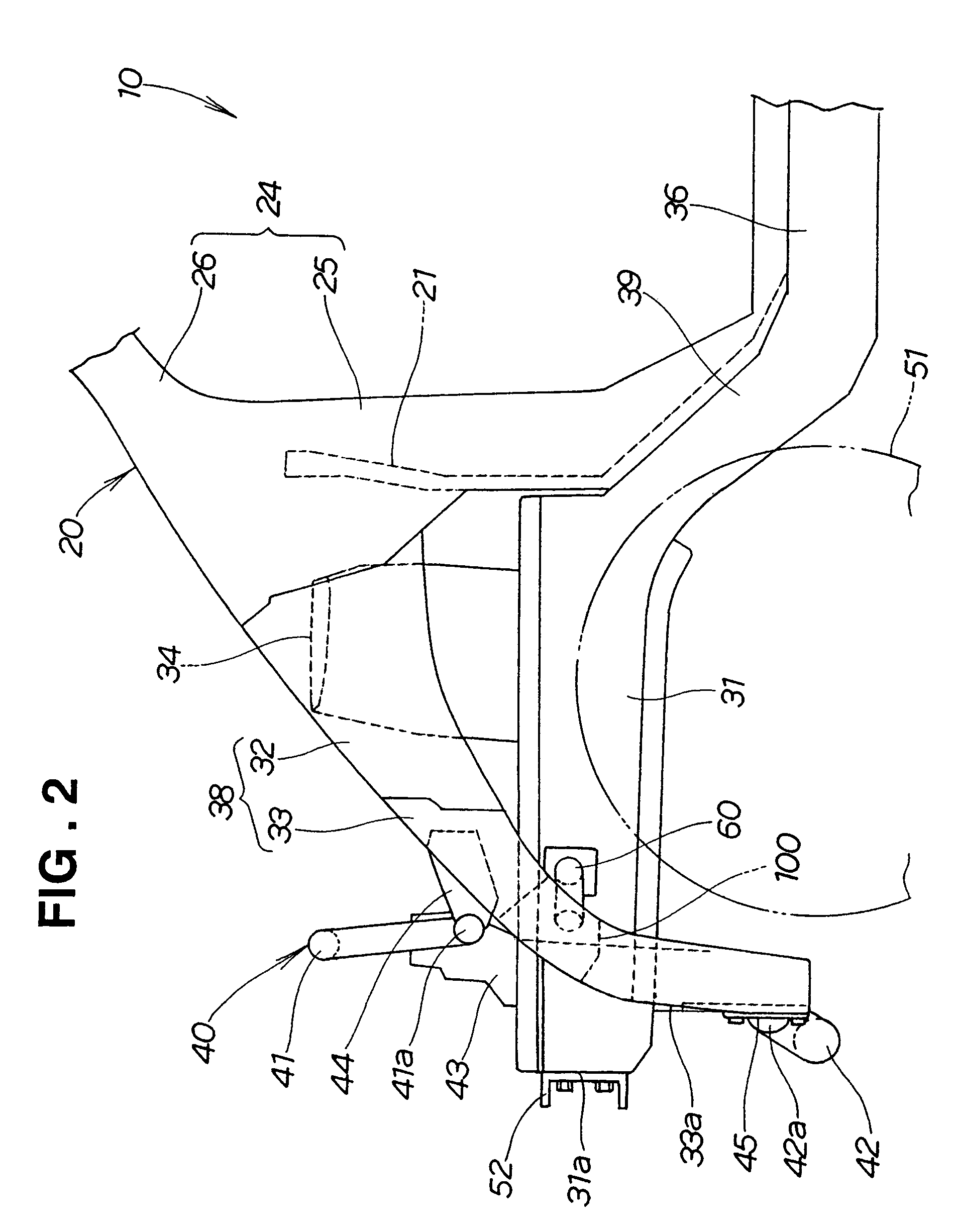 Vehicle front body structure