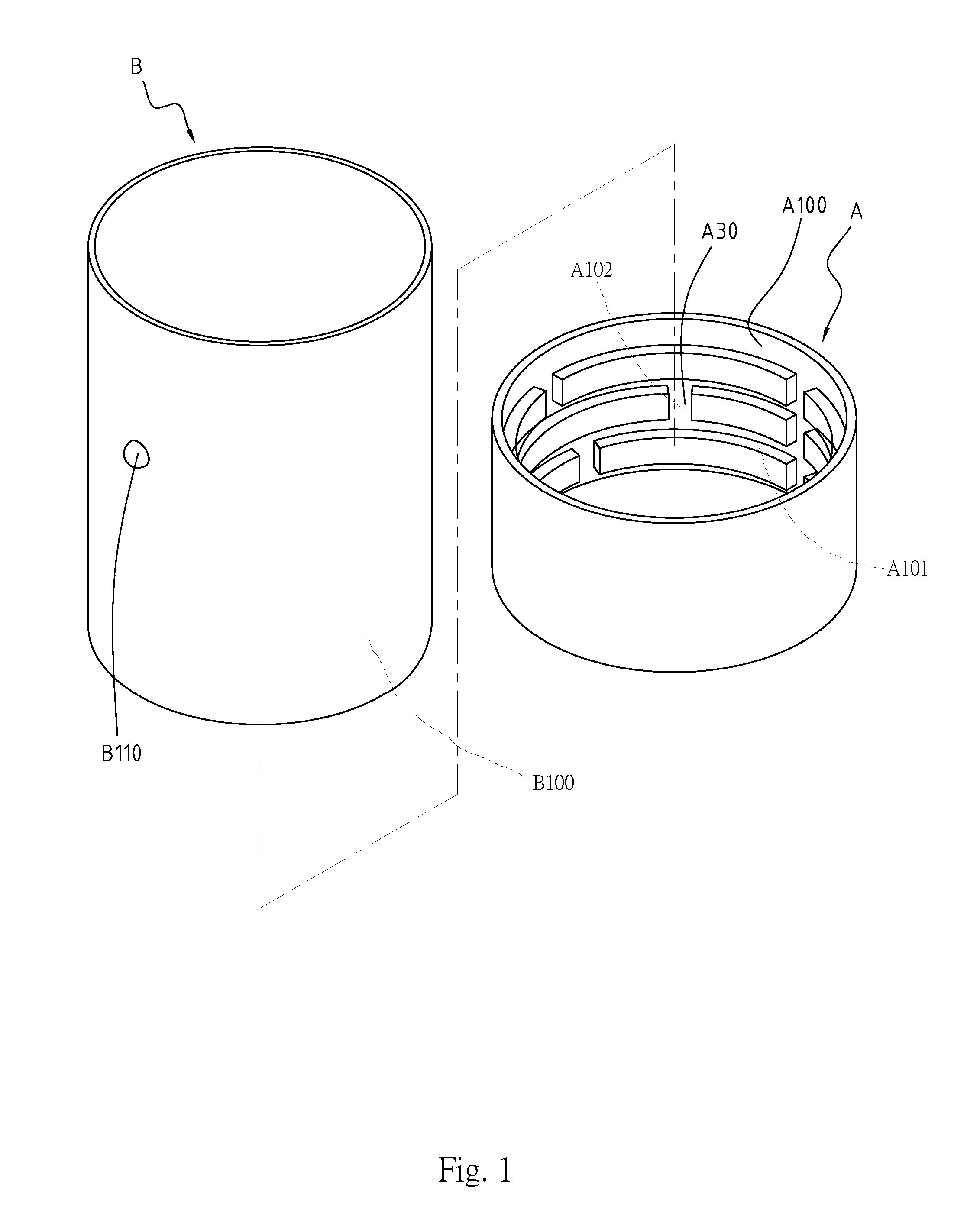 Structure of intermating members