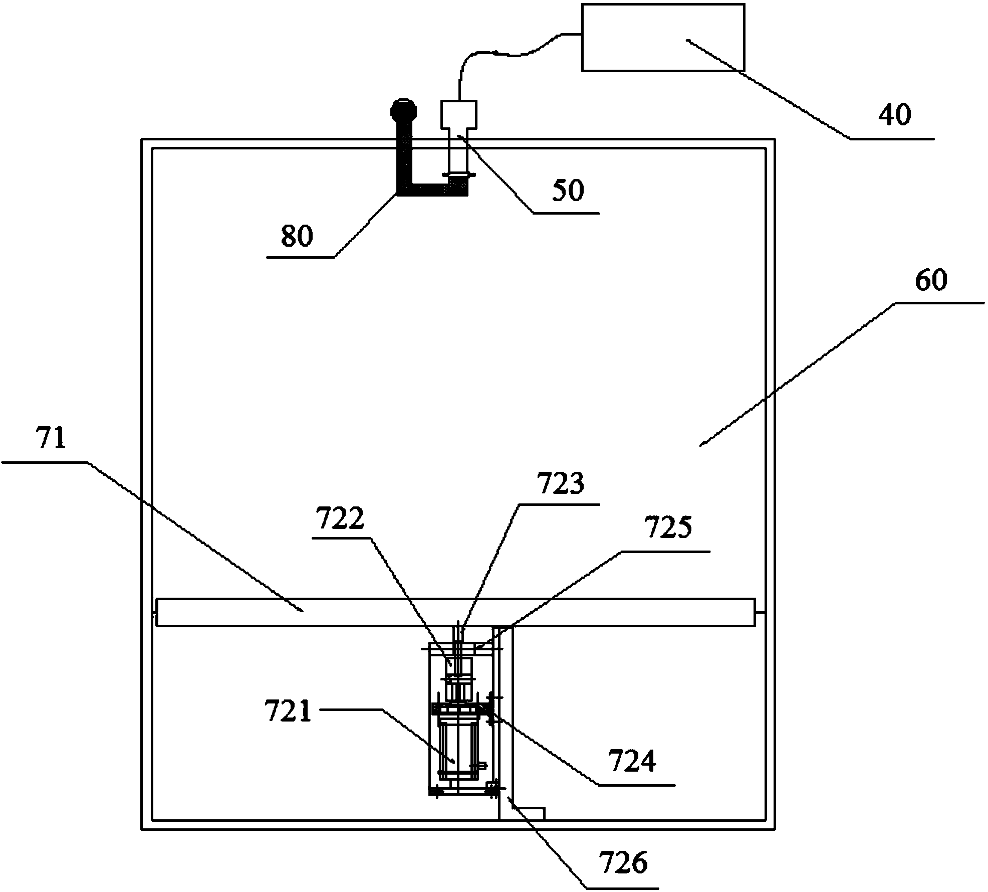 Quick temperature change strengthening test system of OLED module