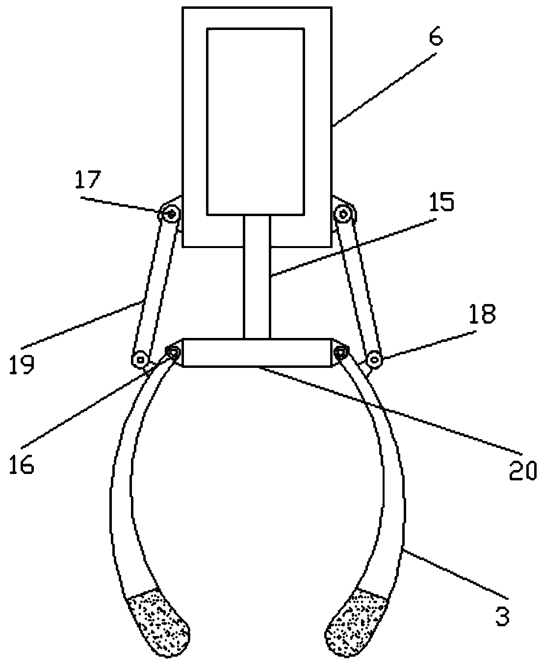 Tissue fixing device in laparoscopy