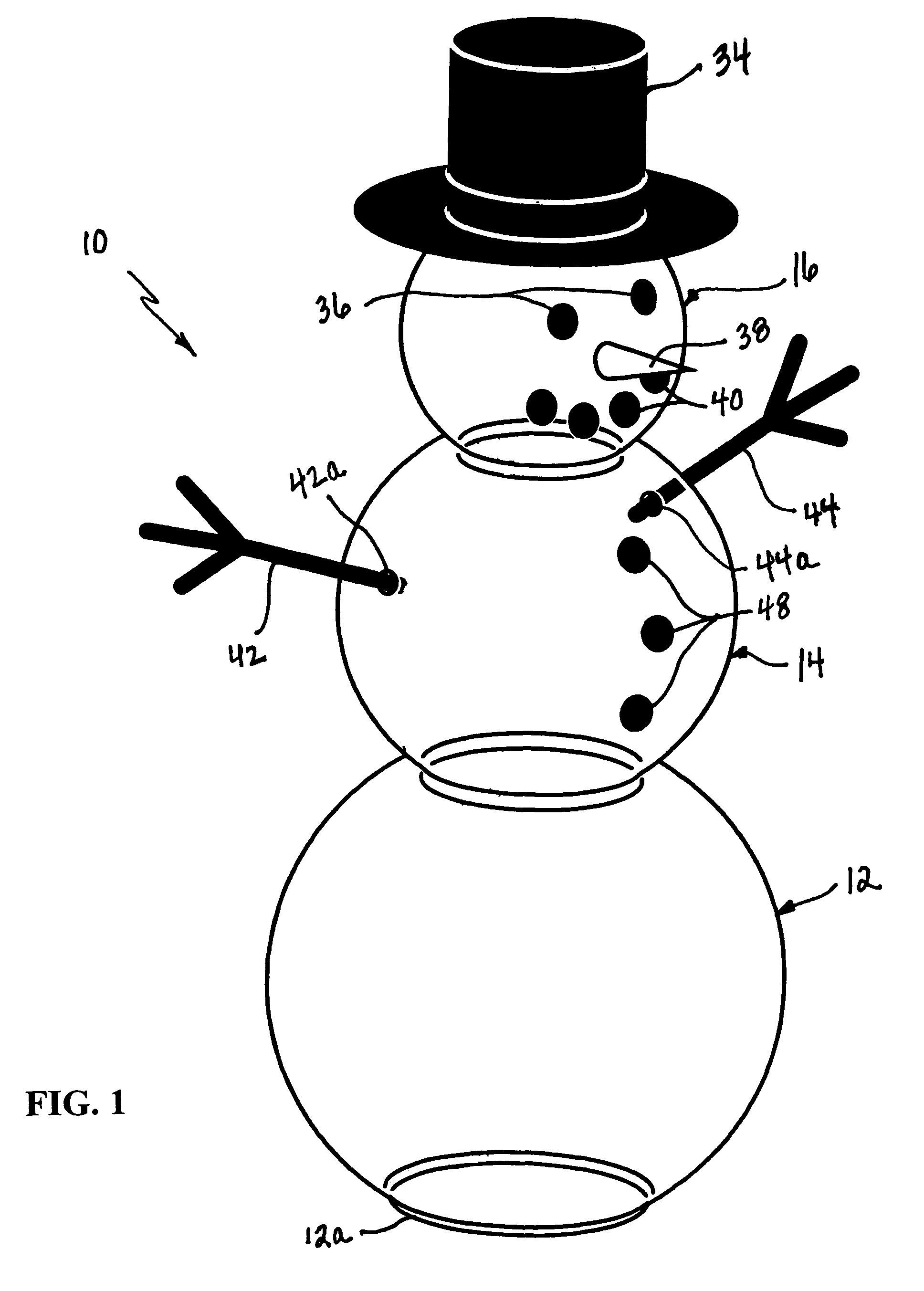 Snowman mold