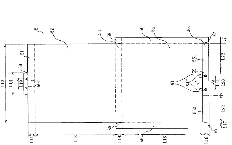 Stack type battery