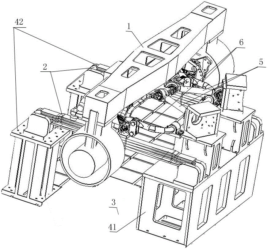 Test tool for steel plate spring suspension system and test method thereof