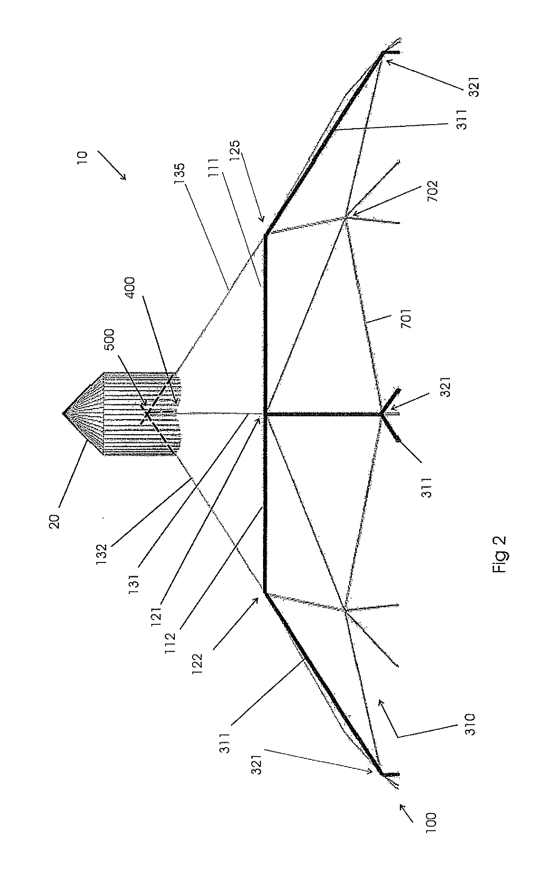 Column borne building construction