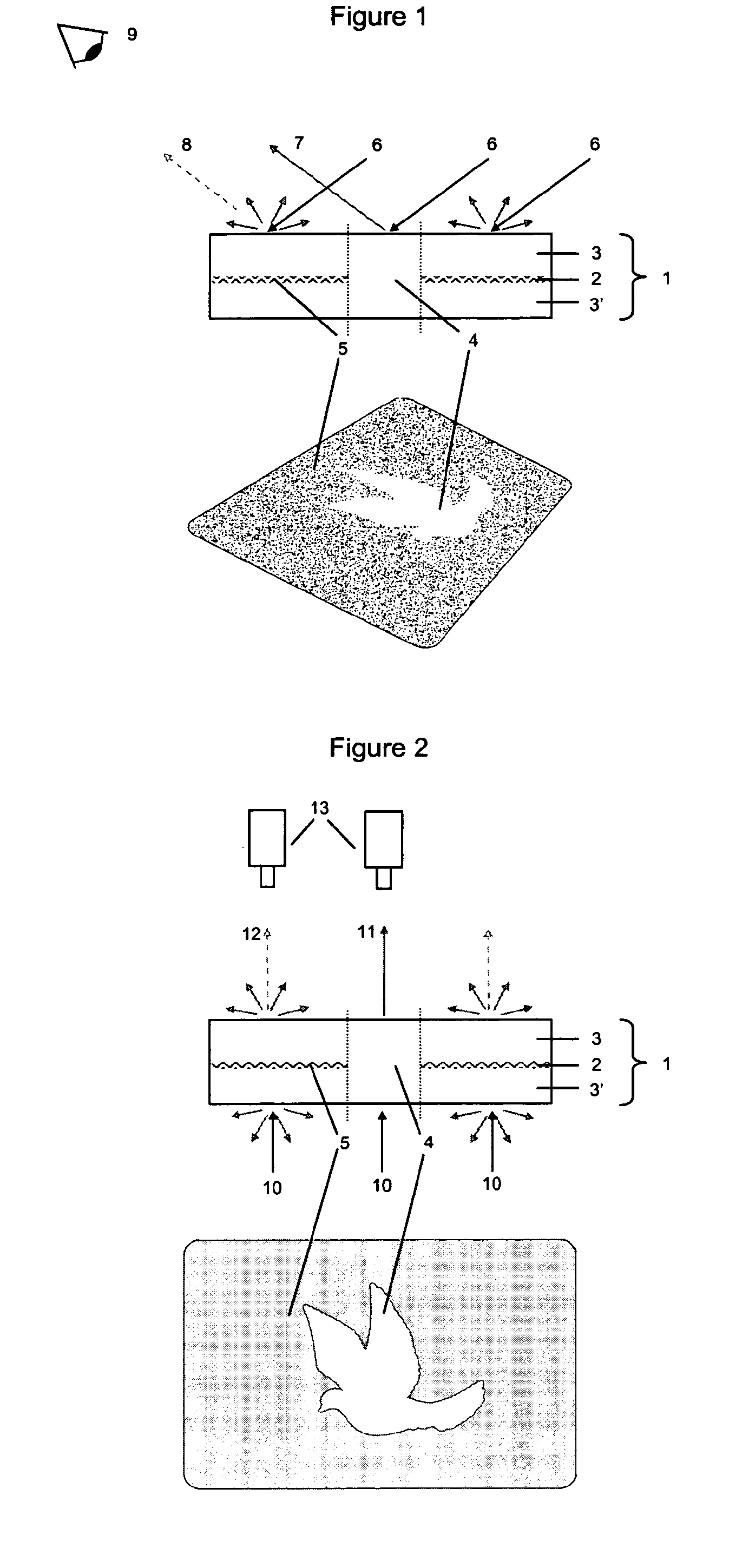 Method of checking the authenticity of a document with a co-laminated fabric layer inside