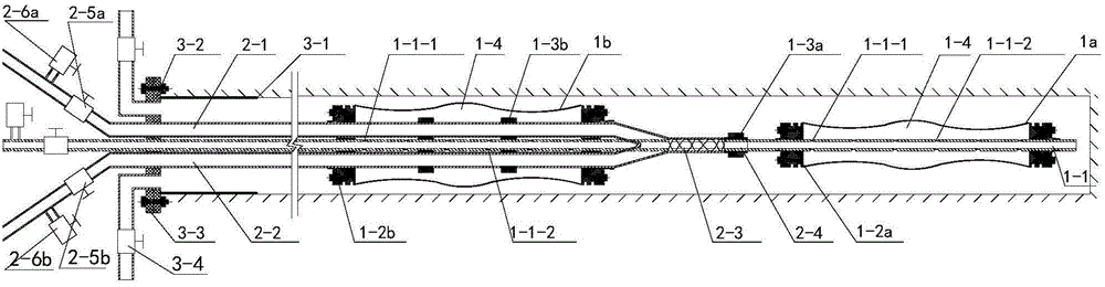 Targeted domain-control grouting device and grouting process