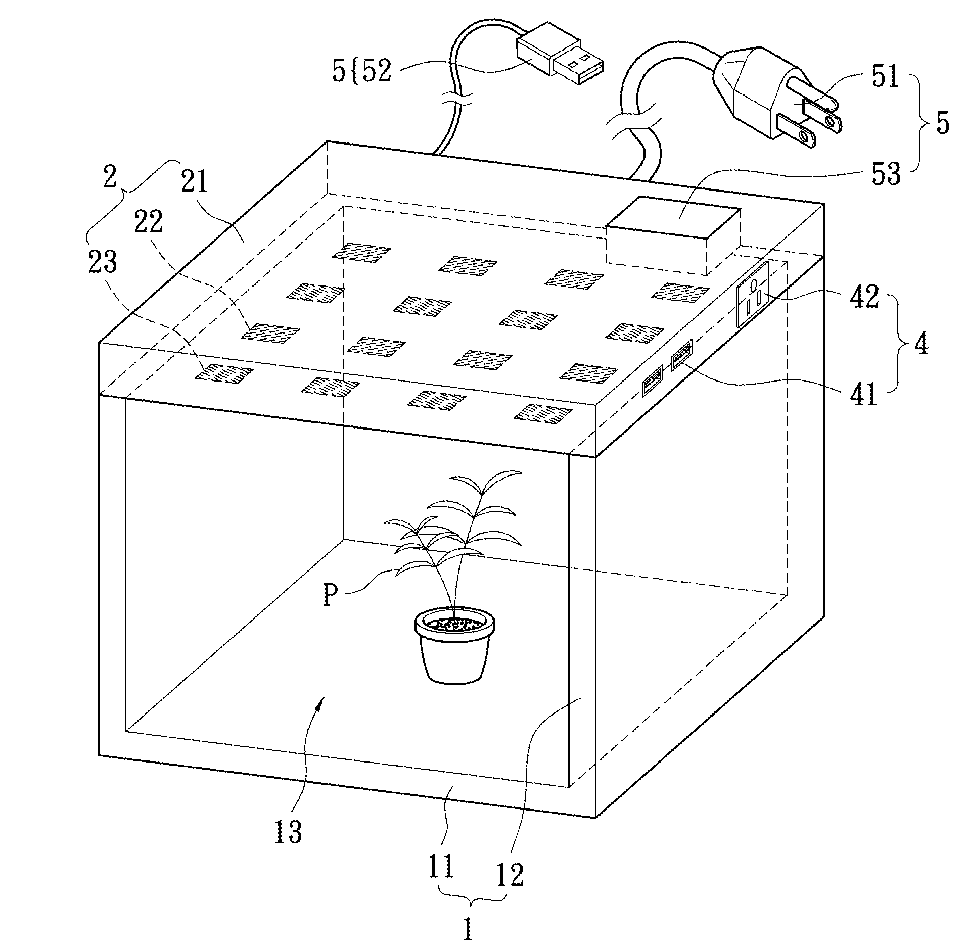 Plant growth facilitating apparatus plant growth facilitating apparatus