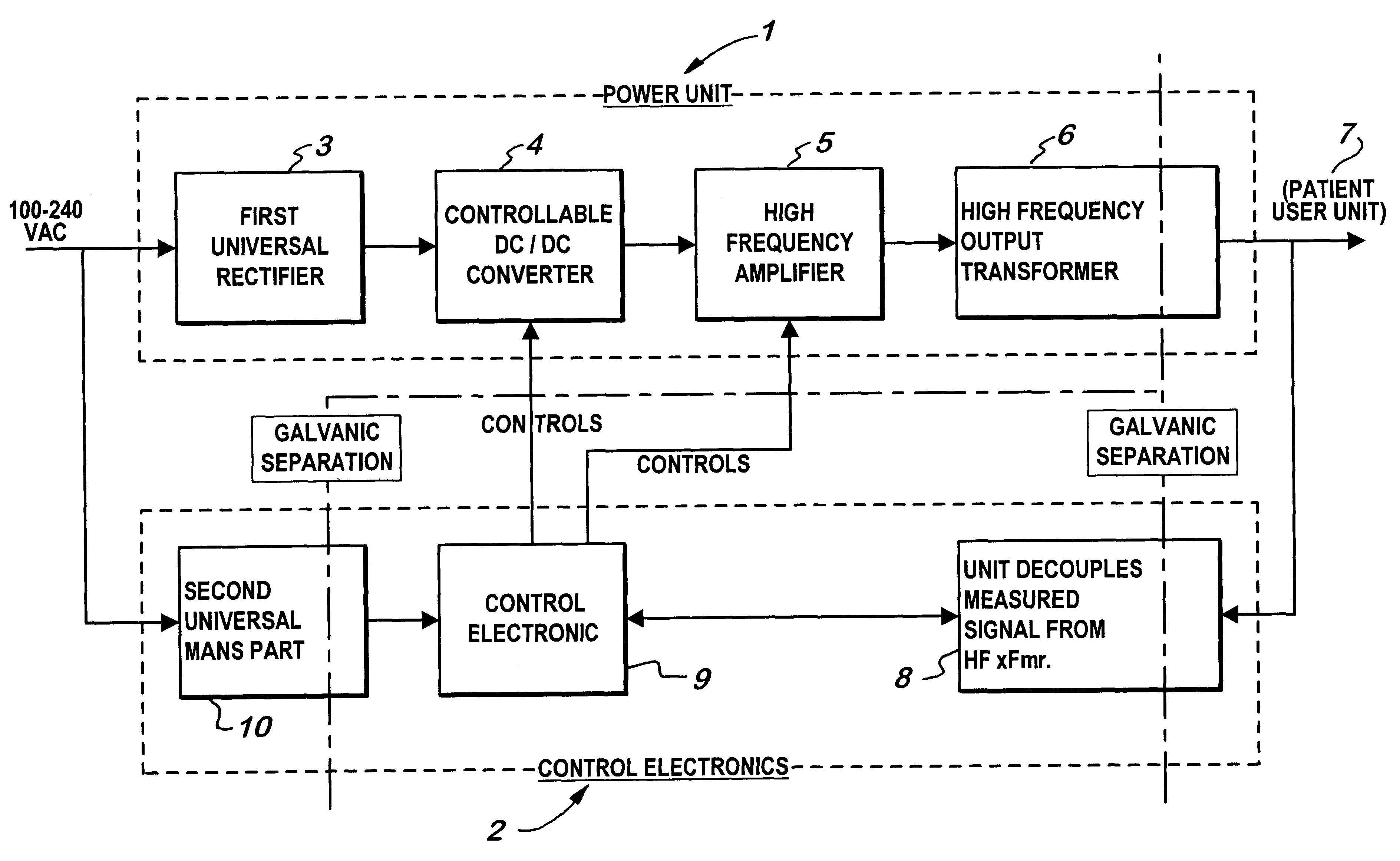 High-frequency surgical device and operation monitoring device for a high-frequency surgical device